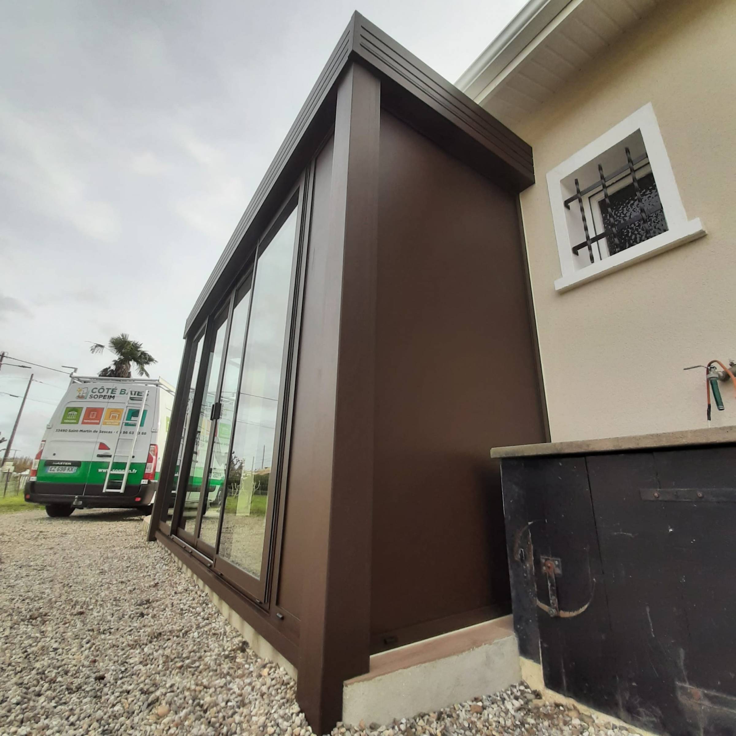 Véranda en Aluminium pour cette maison située à Saint Maixant