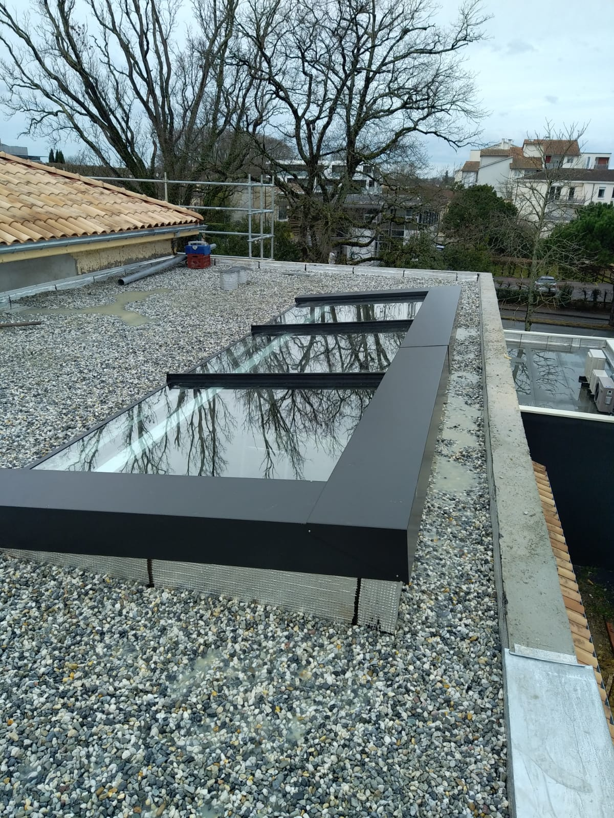 Verrière en aluminium poour une construction neuve en gironde
