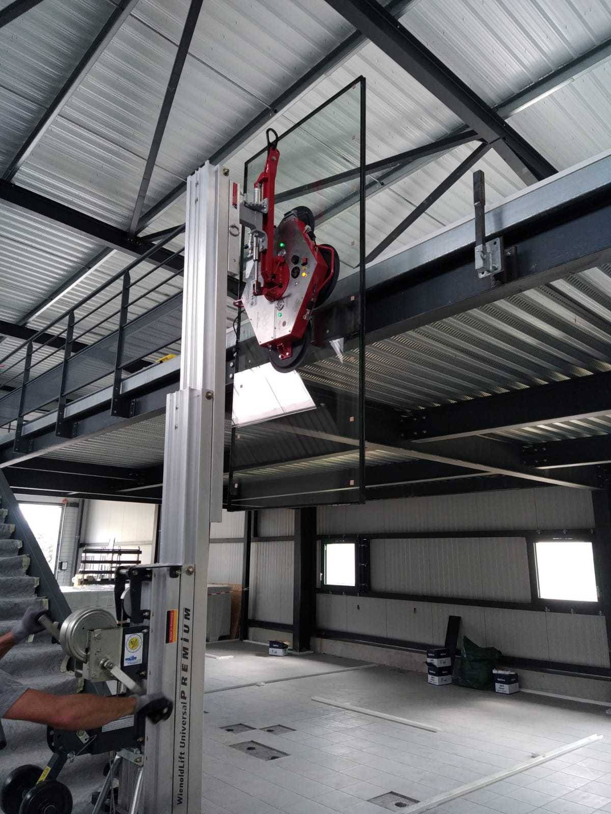 Palonnier à ventouse pour des vitrages grands et lourds pour des bâtiments en Gironde