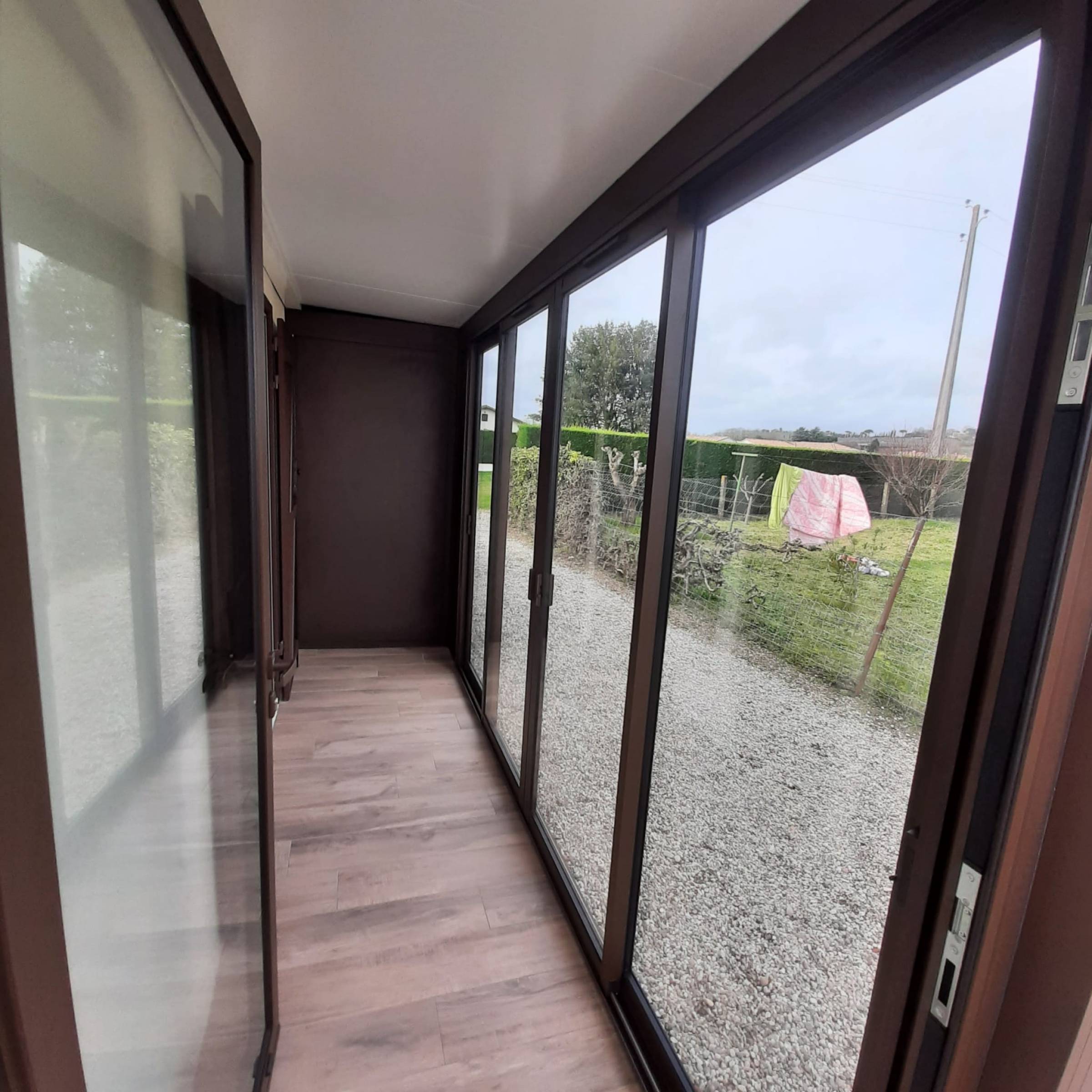 Extension en Aluminium à Saint Maixant pour gain de place et luminosité