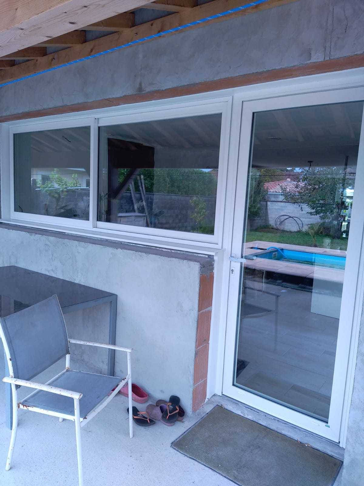 Ensemble de menuiserie coulissante aluminium sur mesure à Bordeaux Mérignac