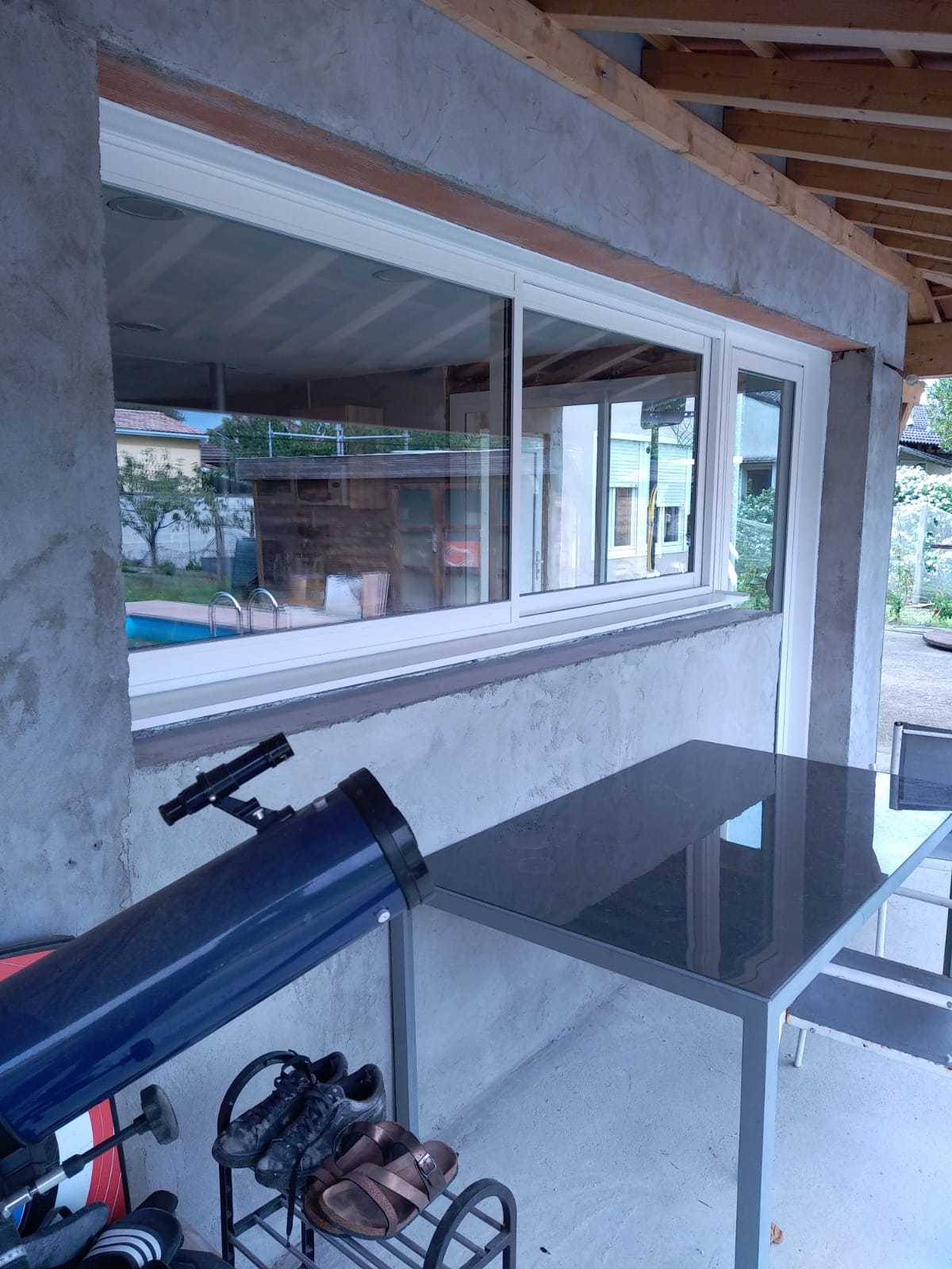 Ensemble de menuiserie coulissante aluminium sur mesure à Bordeaux Mérignac