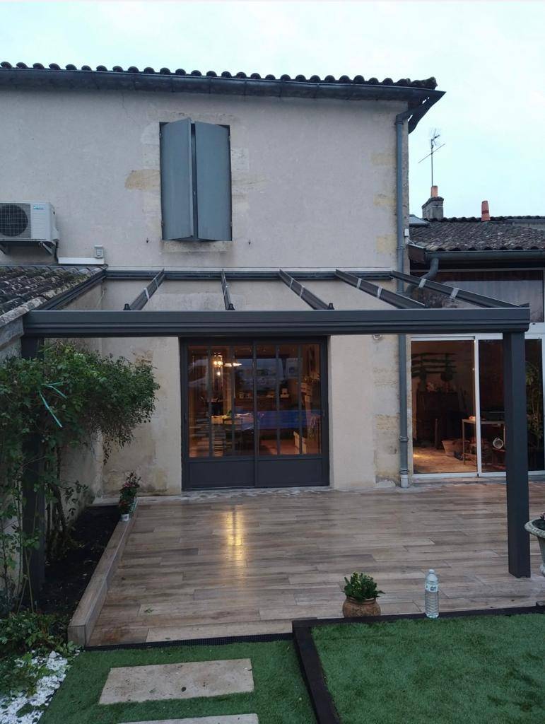 Toiture vitrée autonettoyant à Cérons en Sud Gironde