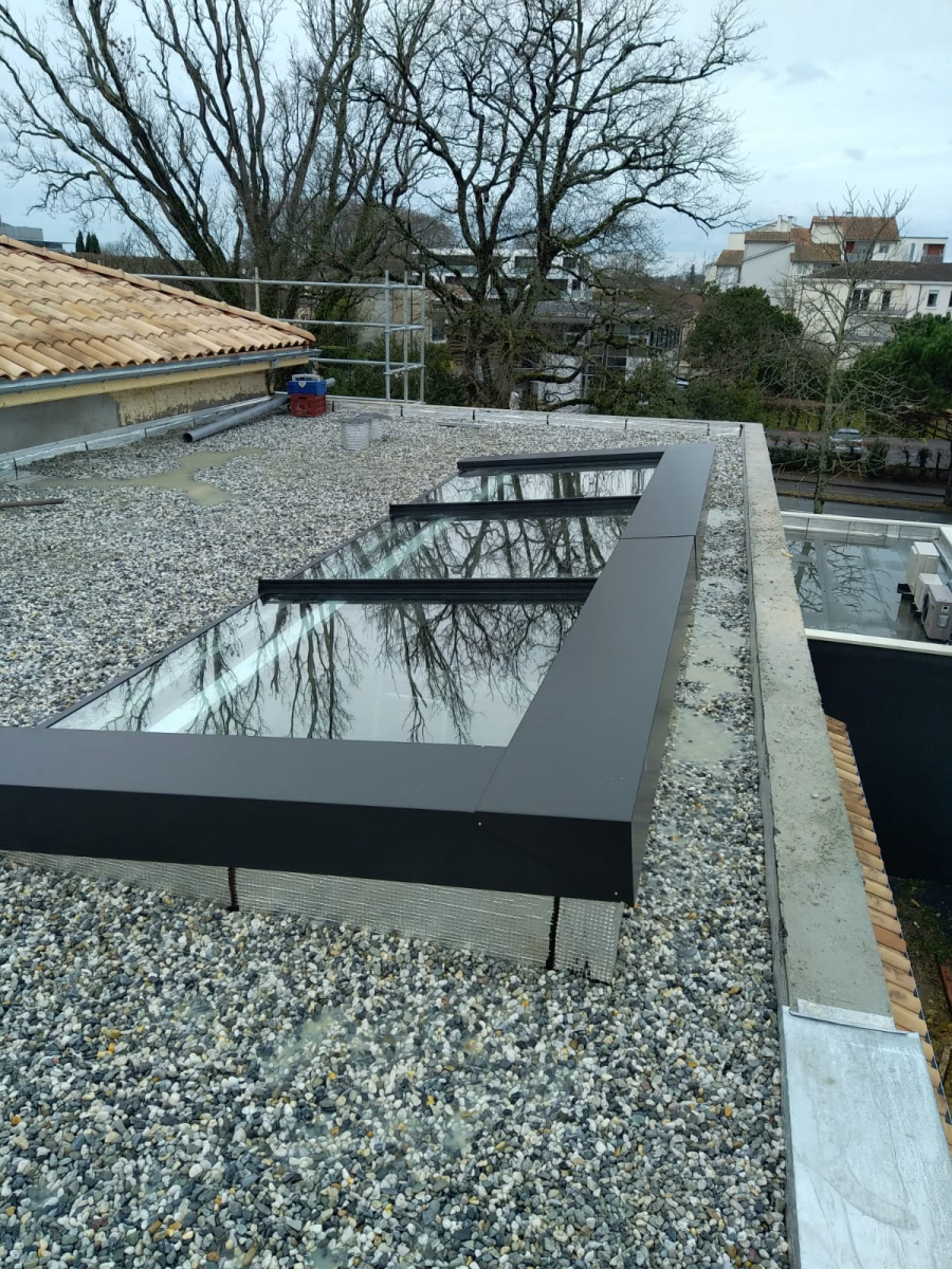 Verrière en aluminium poour une construction neuve en gironde