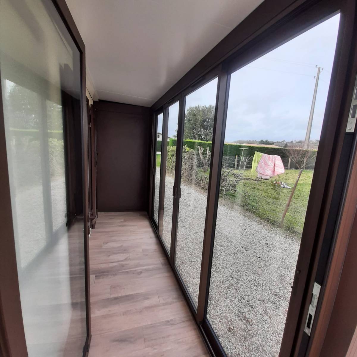 Extension en Aluminium à Saint Maixant pour gain de place et luminosité